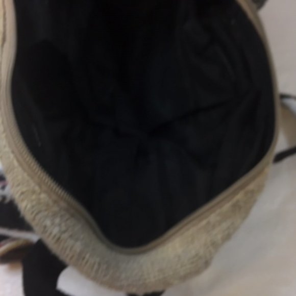 100% Pure Hemp BOHO Backpack MultiColored Adjustable From Nepal Handmade - Picture 6 of 13